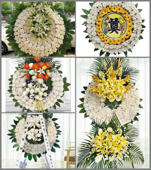 山东济宁微山县傅村街道杨路口村花圈速递